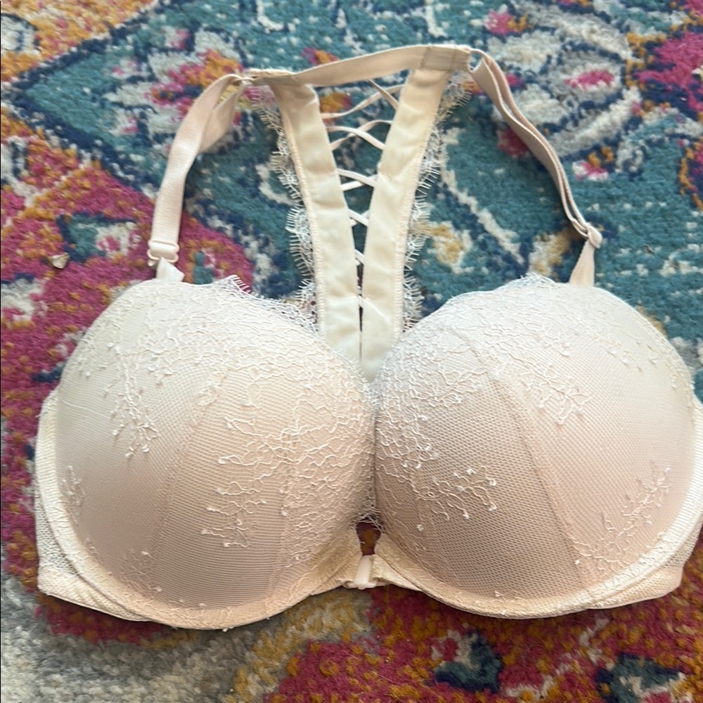 Elegant Lace-Up Corset Bra- Victorias Secret